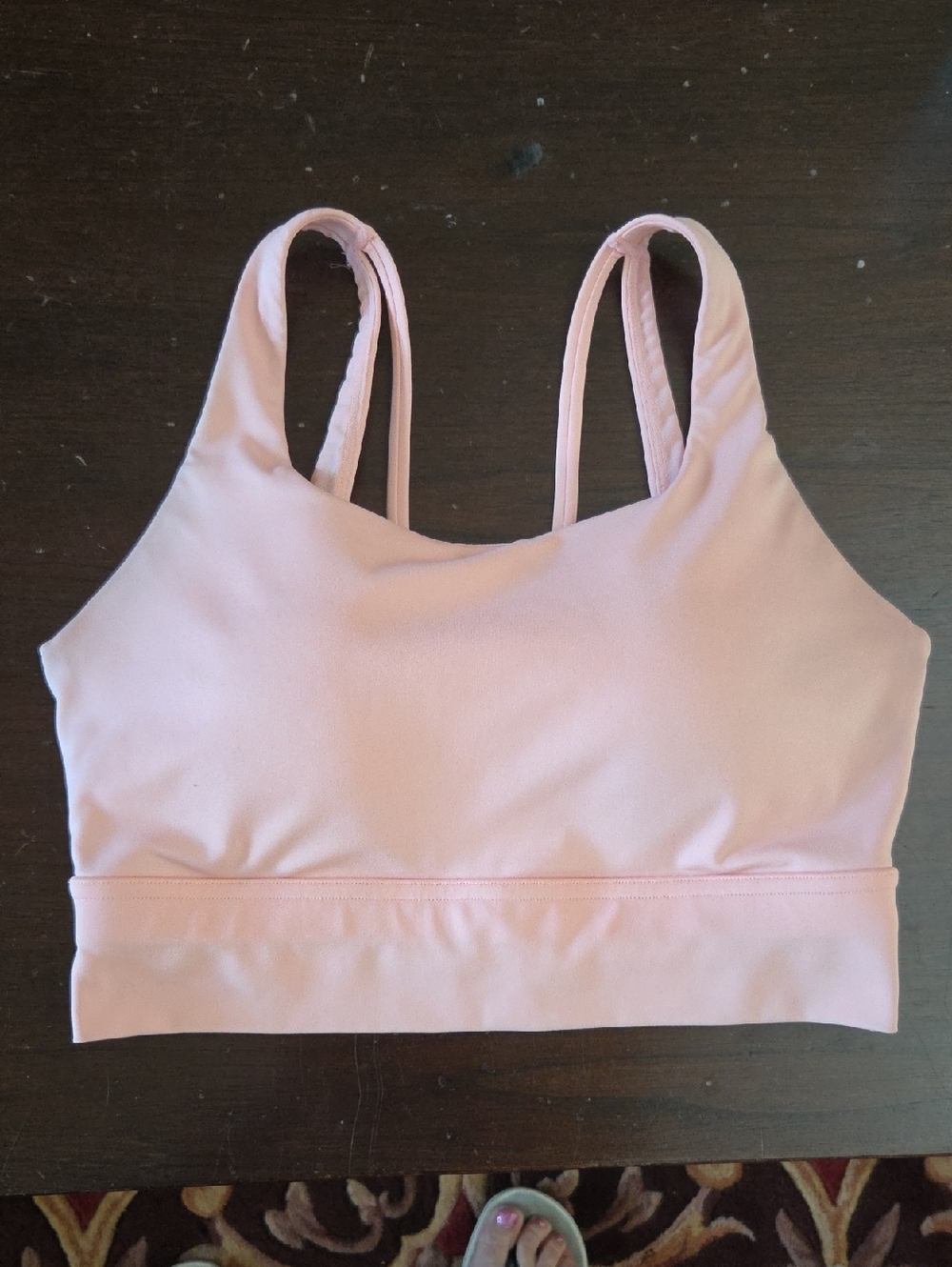AVIA Light Peach High Impact Sports Bra With Molded Cups Size 8-10 Med